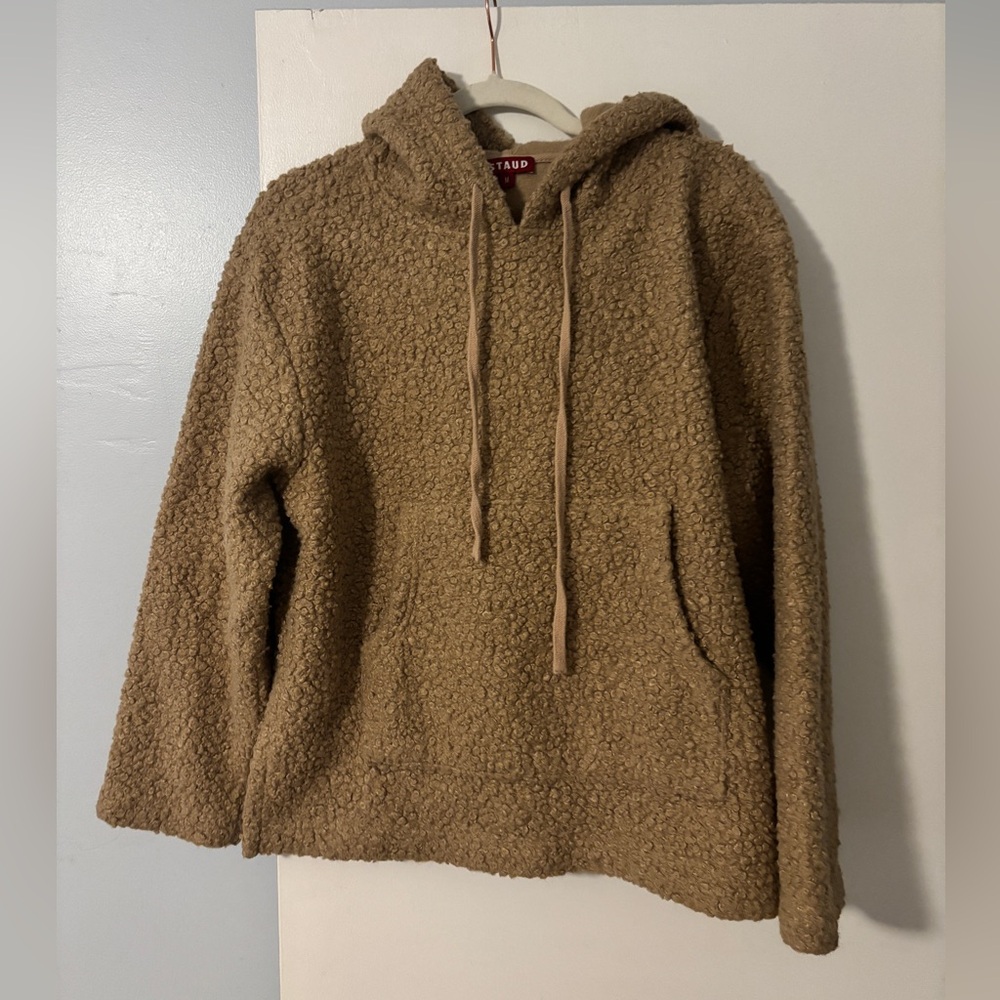 STAUD Sherpa Hoodie in Mocha